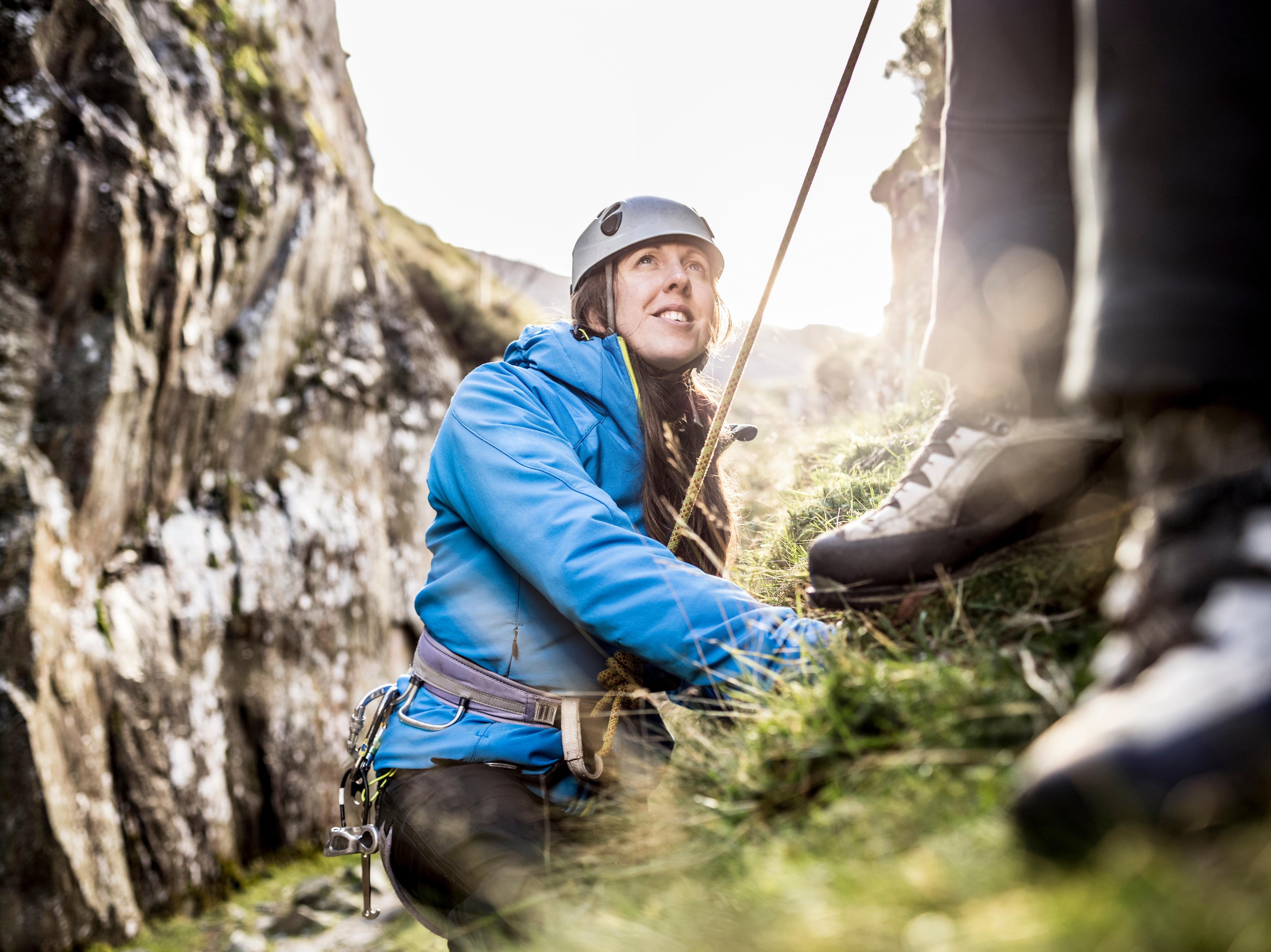 One on One rock climbing session